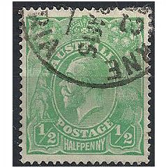 Australia 1914 SG20 1/2d Bright Green Fine Used . . .