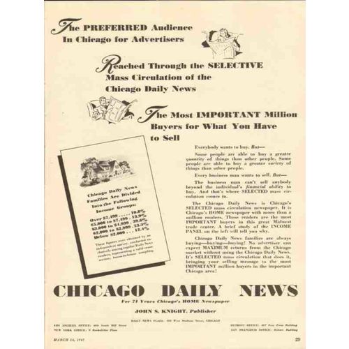 poultry tribune 1947 billionaire biddy farmers equipment vintage ad