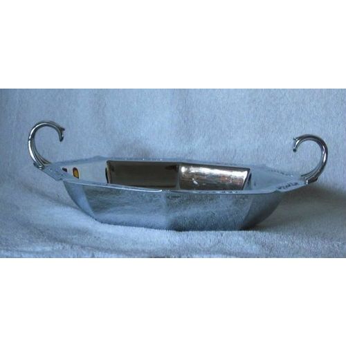 Continental Chrome #3667 Vintage Floral Dish Bowl from 1940's or 1950's