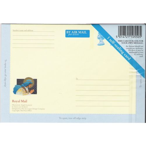 Mi LK 3: Aircard: Christmas: Praying Angel (Irene von Treskow).
