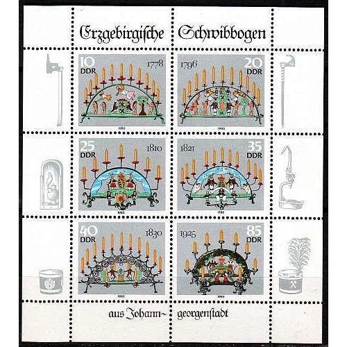 GERMANY DDR [1986] MiNr 3057-62 KB ( **/mnh )