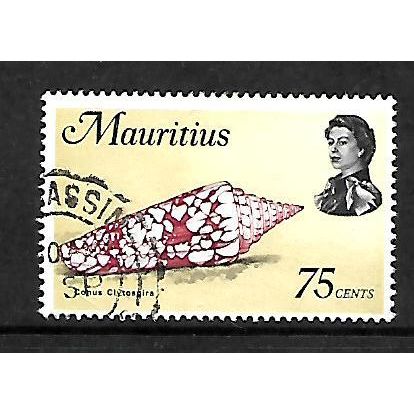 MAURITIUS 1969 75c CONUS CLYTOSPIRA SG 487 FINE USED