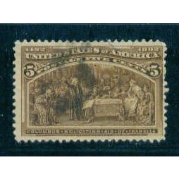 Used 234 5c Soliciting Aid from Isabella Just Clears C0130