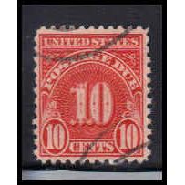 Used J84a 10c Postage Due Fine K1354