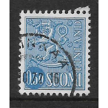 FINLAND 1963 STANDING LION 50p BLUE SG 659 FINE USED#2