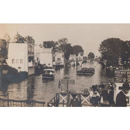 Cruise Ship To India Travel Indian Transportation London Exhibition Old Postcard
