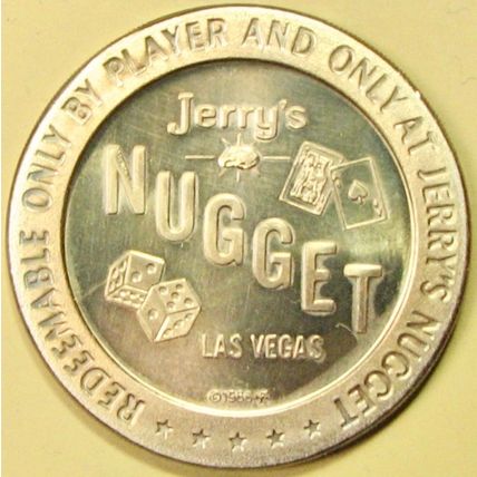 Jerry's Nugget. $1 Casino Token. N. Las Vegas, NV. 1966. T35.