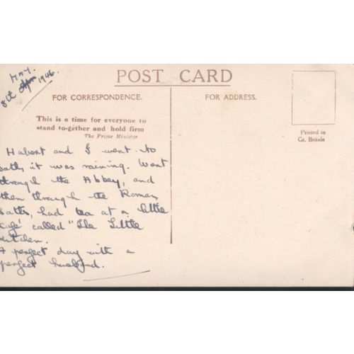 Vintage GB PC 1946 - Bath Abbey, North East, Somerset