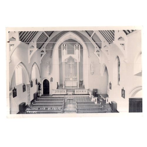 HOLYROOD AND ST. TEILOS, TENBY unused vintage postcard =