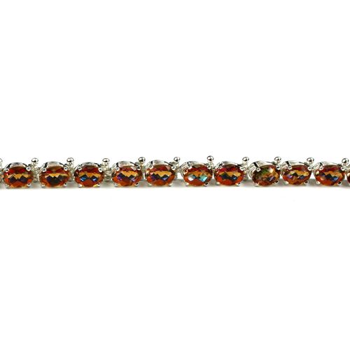 Twilight Fire Topaz, 925 Sterling Silver Bracelet, SB001