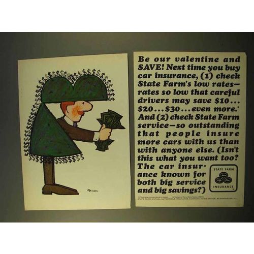 1963 State Farm Insurance Ad - Be Our Valentine