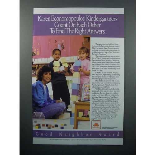 1991 State Farm Insurance Ad - Karen Economopoulos