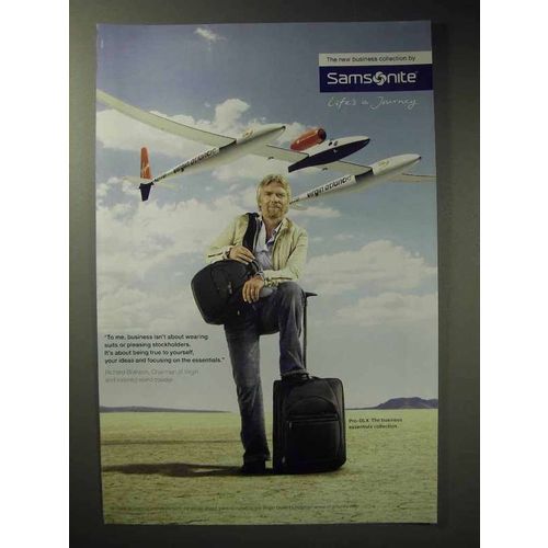 2006 Samsonite Pro-DLX Luggage Ad - Richard Branson