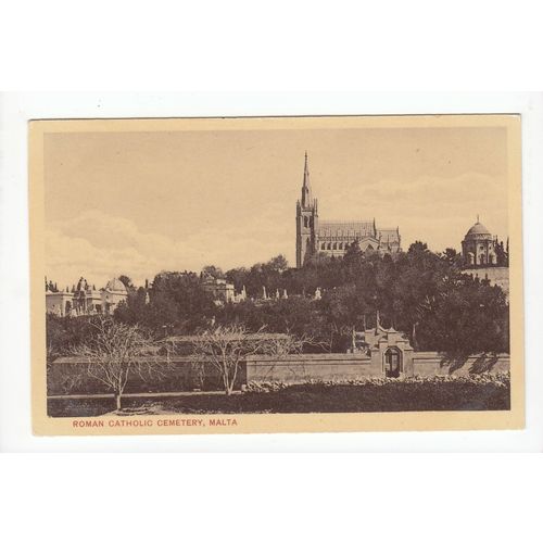 Roman Catholic Cemetery Malta Postcard 141484
