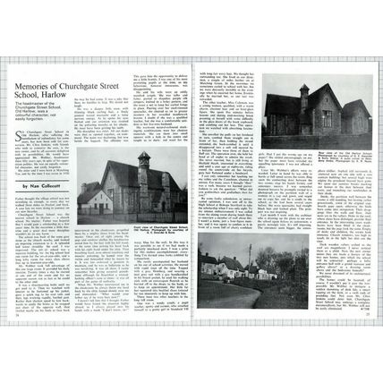 (4808) Churchgate Street School Harlow Essex Clive Jenkins Webber - 1974 Article