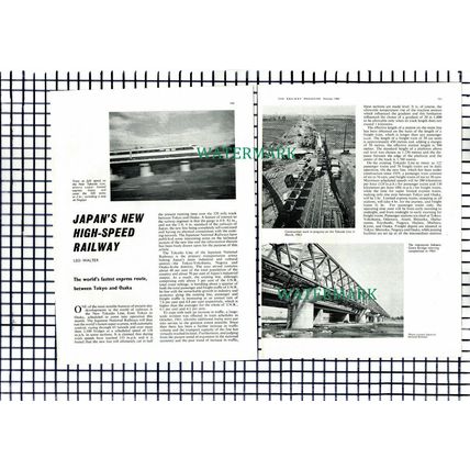 Japan High Speed Railway New Tokaido Line - 1964 Article