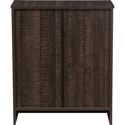 3-Drawer Storage Chest Dresser Modern Contemporary Espresso Brown Wood