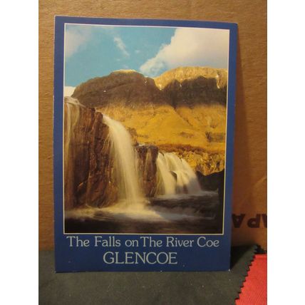 FALLS ON THE RIVER COE, GLENCOE, ARGYLL, SCOTLAND unused postcard by DRG #