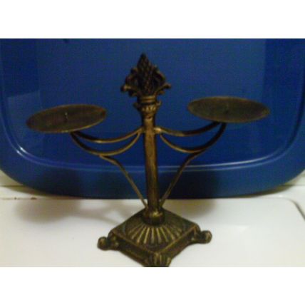 Cast iron candle holder decorative