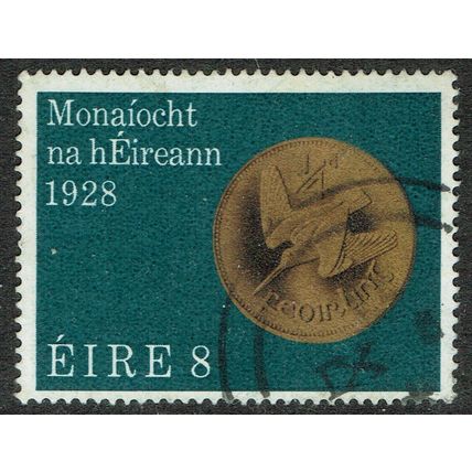 Ireland 1978 50th Anniversary Irish Currency 8p Black Copper and Green SG429 FU