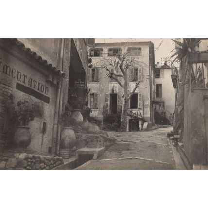 Cagnes Sur Mer French Real Photo Restaurant Old Postcard