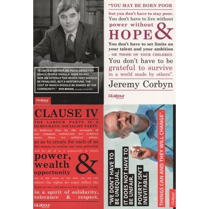 Labour Party 4x Jeremy Corbyn Campaign Politics Postcard s