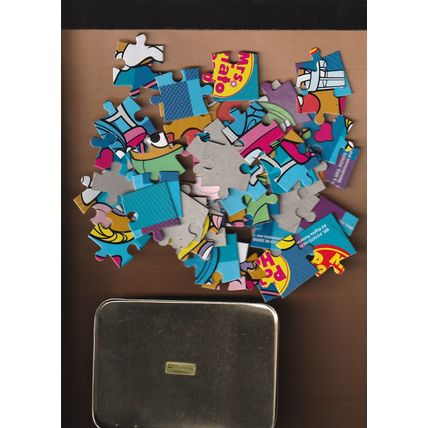 Vintage 1999 Mr. & Mrs. Potato Head PUZZLE & Matching TIN CASE in Box - Unused