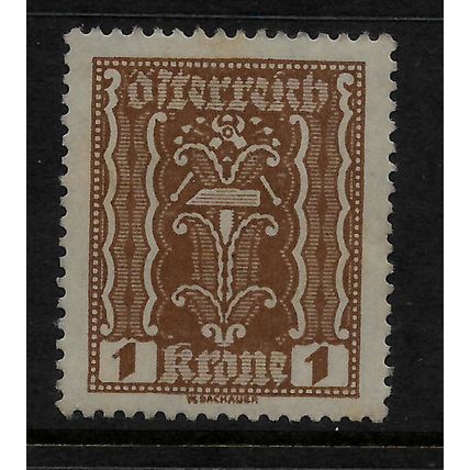 AUSTRIA 1922 PINCERS AND HAMMER 1K BROWN SG 462 M MINT#