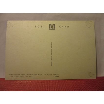 LADY CHAPEL, ST ALBANS ABBEY, unused postcard