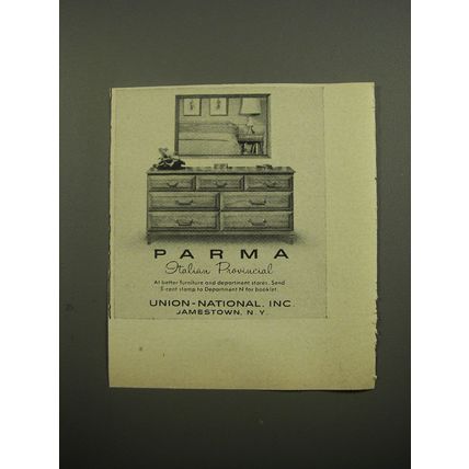 1955 Union-National Furniture Advertisement - Parma Italian Provincial