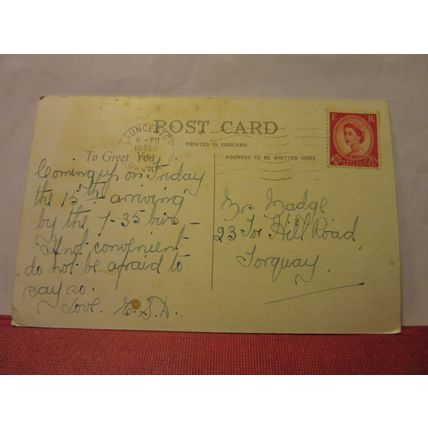 multiview, WEYMOUTH, DORSET. used vintage postcard 1961 pm =