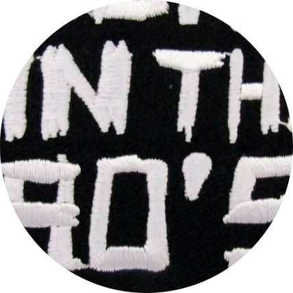 Born in the 90'S Iron on Patch Round 8 X 8 cm Black White Embroidered Badge P031