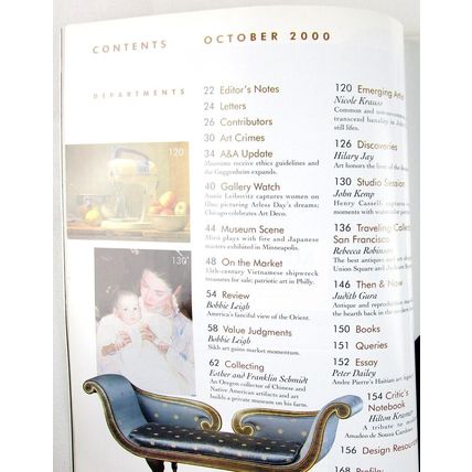 Art & Antiques Magazine, October 2000, Asian Art Furniture Collectibles Ceramics