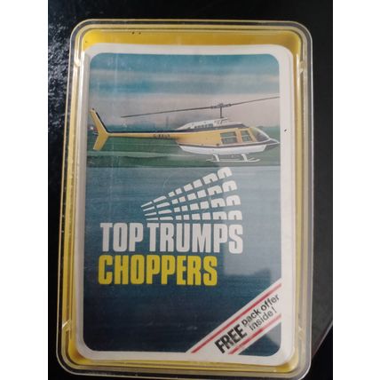VINTAGE TOP TRUMPS CARD GAME "CHOPPERS " COMPLETE SET VERY GOOD