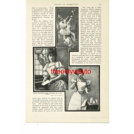 Beauty In Advertising (2), Meat Extract & Tea, Book Illustration (Print), 1902/3