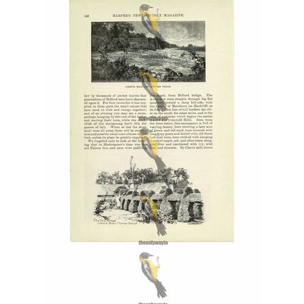 Cleeve Mill & Cleeve Prior Manor, Warwickshire, Book Illustration (Print), 1891