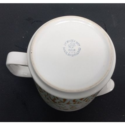 RARE Vintage 1977 Original Fleur Hornsea Gravy Jug White Gold Flowers ENGLAND