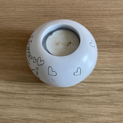 HOME candle holder with candle