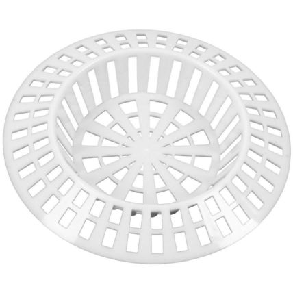 WHITE SINK STRAINERS 1.5" / 1.75" Plug Hole Basin Bath Cover Hair Catcher Filter