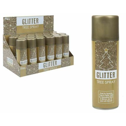 250ml Gold Glitter Aerosol Spray Paint Christmas Decoration For Trees
