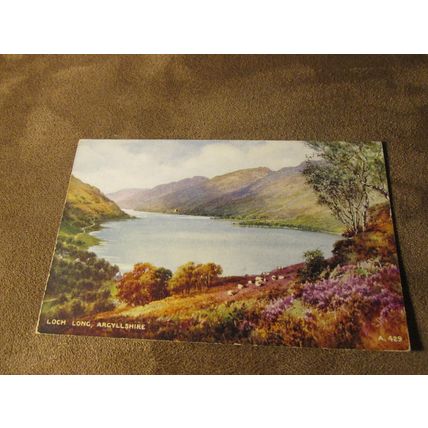 1940s Postcard - Loch Long, Argyllshire Scotland - Artist Brian Gerald A429