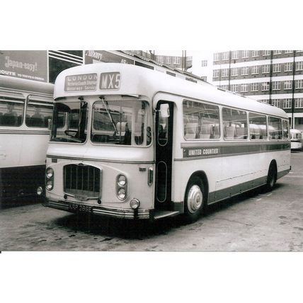 Black & White Photograph of United Counties Omnibus Co. Ltd. - KRP 266E