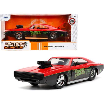 1970 Dodge Charger R/T "Voodoo Charger" Red and Black "Bigtime Muscle" Series...