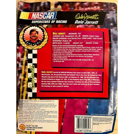 Dale Jarrett Nascar Superstars of Racing Special Edition 5" Figure Vintage 1997