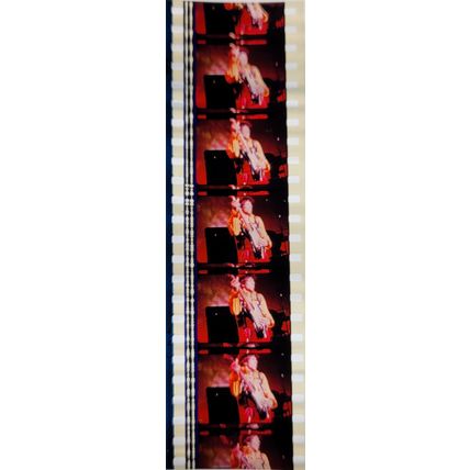 Jimi Hendrex. Pk MTP - d089K . 1 STRIP OF 5 - 35MM FILM CELLS. A very rare strip
