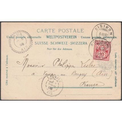 Axenstrasse, Uri, 1902 - Wehrli AK