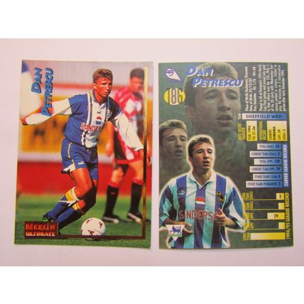 186. Dan Petrescu - Sheffield Weds - Merlin Ultimate P. L 1995/96 Card (ef1)
