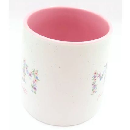 Mum Mug Love You a Latte Ceramic Floral & Pink Inside 9 CM Mothers Day Tableware
