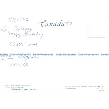 D098835 Royal Canadian Mounted Police. Impact. M. Uemura