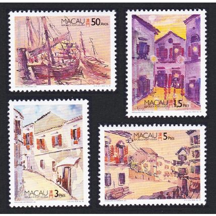 Macao Macau Paintings by Herculano Estorninho 4v 1996 MNH SG#925-928 Sc#812-815